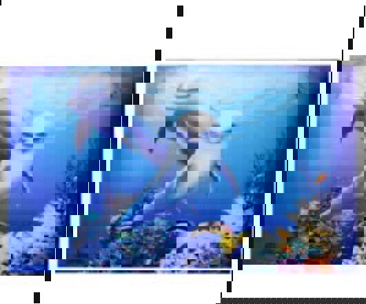 BLUE DOLPHIN 3D 10g AQUARIUM BACKGROUND