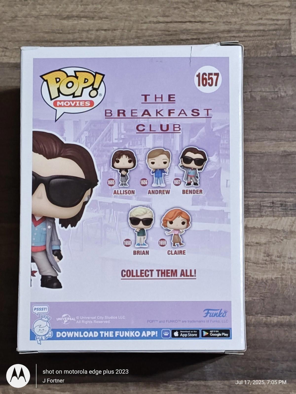 BENDER - The Breakfast Club - Funko POP! Movies #1657 Vinyl Figure NEW IN STOCK