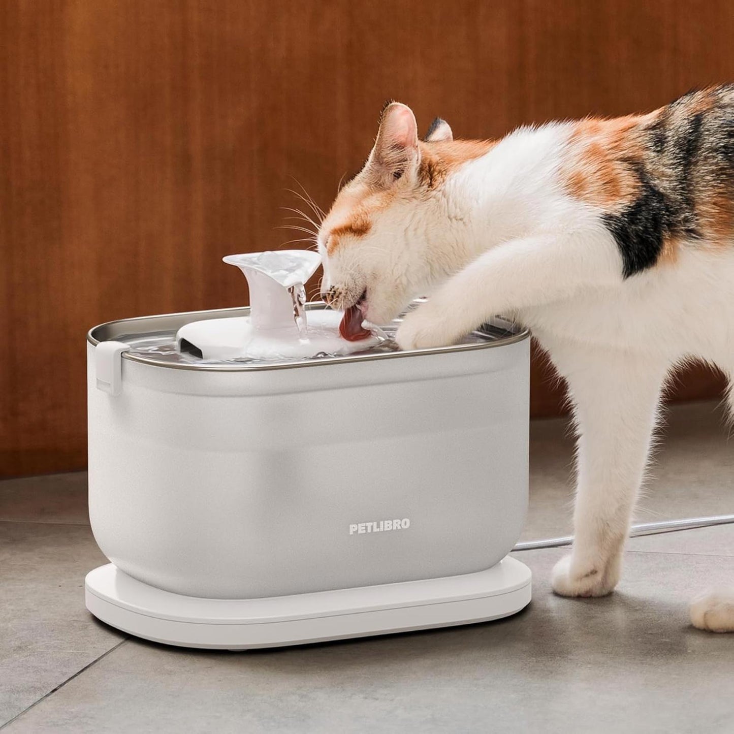 Cat Water Fountain, Wireless Pump Cat Fountain, 2.5L/84oz Pet Water