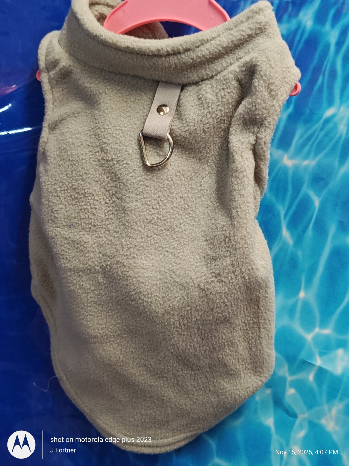 Fleece Walking Jacket with Leash loop- Pullover Super Soft Choose Print