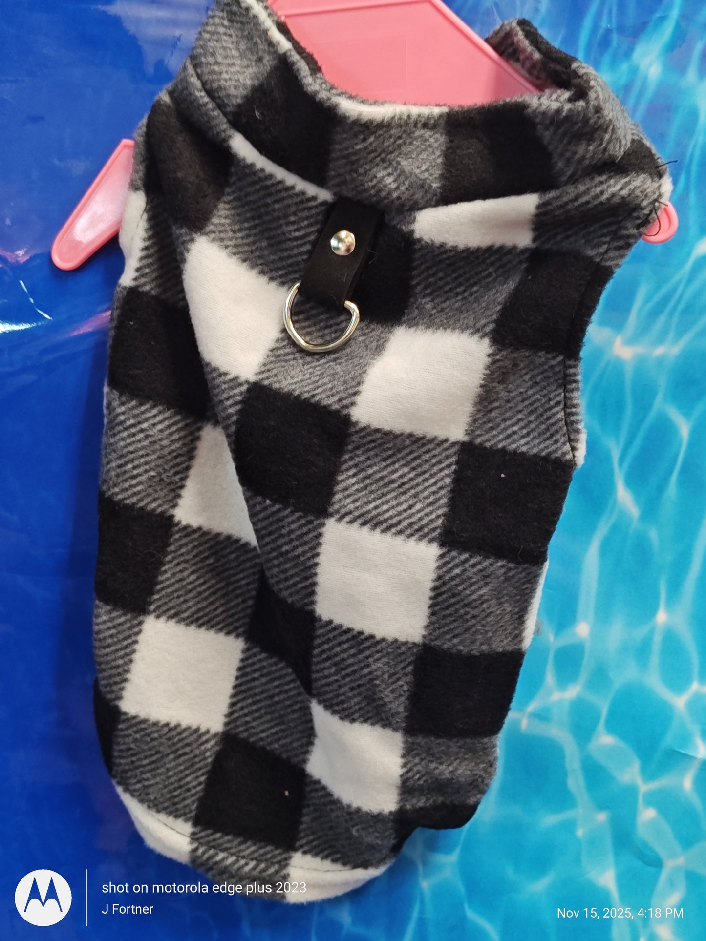 Fleece Walking Jacket with Leash loop- Pullover Super Soft Choose Print