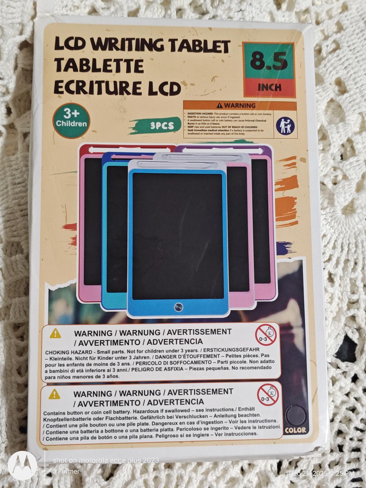 LCD Writing Tablet for kids, New Box has been opened