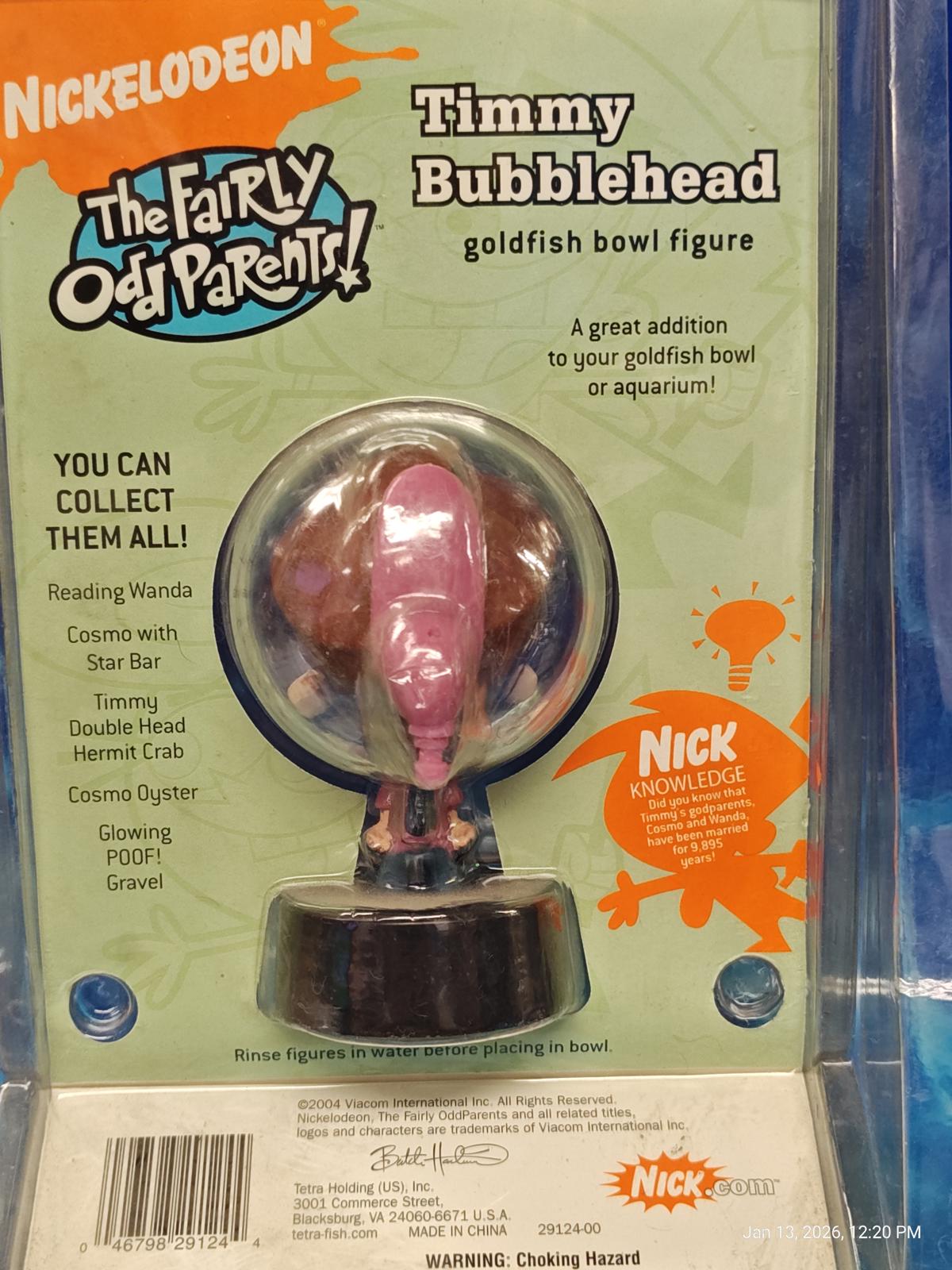 The Fairly Odd Parents Fish Tank Aquarium Bubbling Decoration Timmy Bubblehead