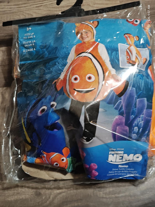 Disney Pixar Finding Dory Nemo Child Costume Fits Up To Size 6 Soft Foam