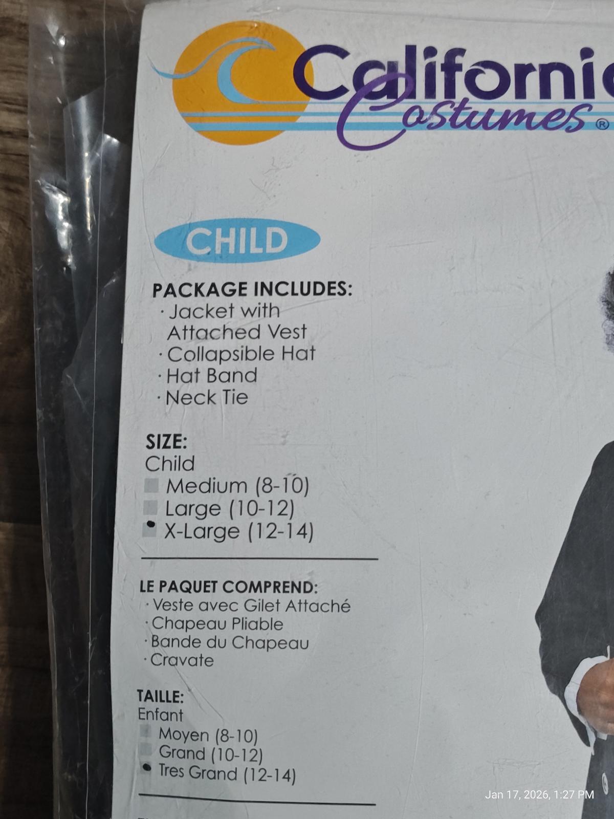 Costumes Abraham Lincoln/Frederick Douglass Costume  Kids Xtra Large 12-14