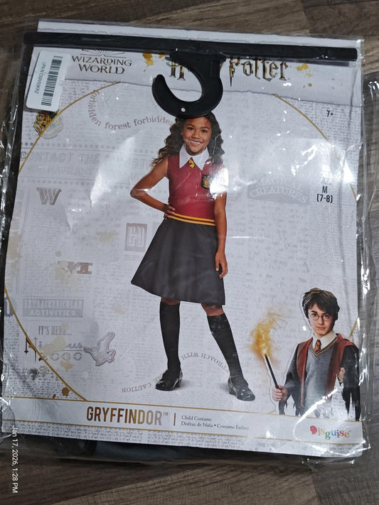 Brand New Harry Potter Gryffindor Dress Classic Child Costume