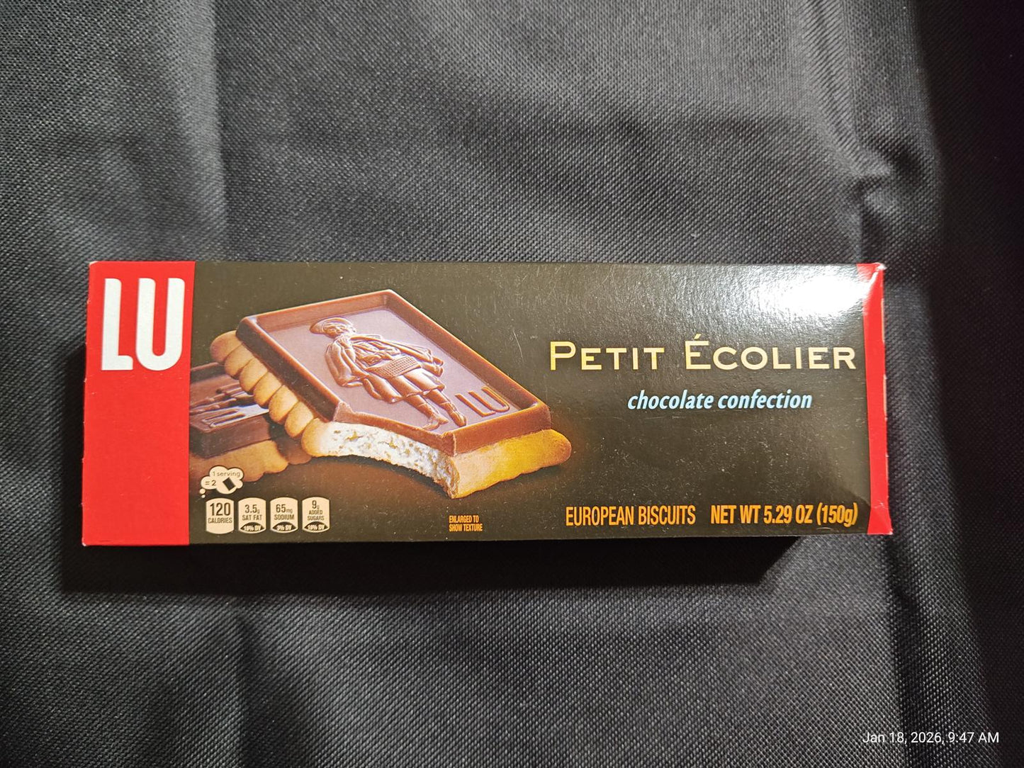 1 Box LU Petit Ecolier European Chocolate Biscuit Cookies