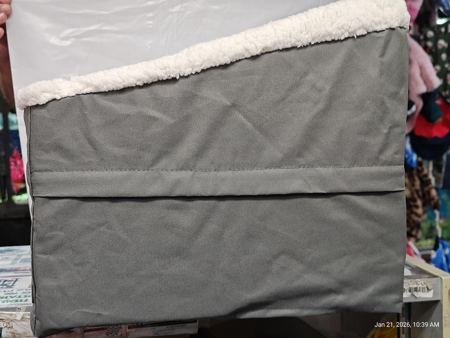 K & H Pet Car  Rectangle Booster Pet Seat Large GREY 21.5” X 16” X 14”