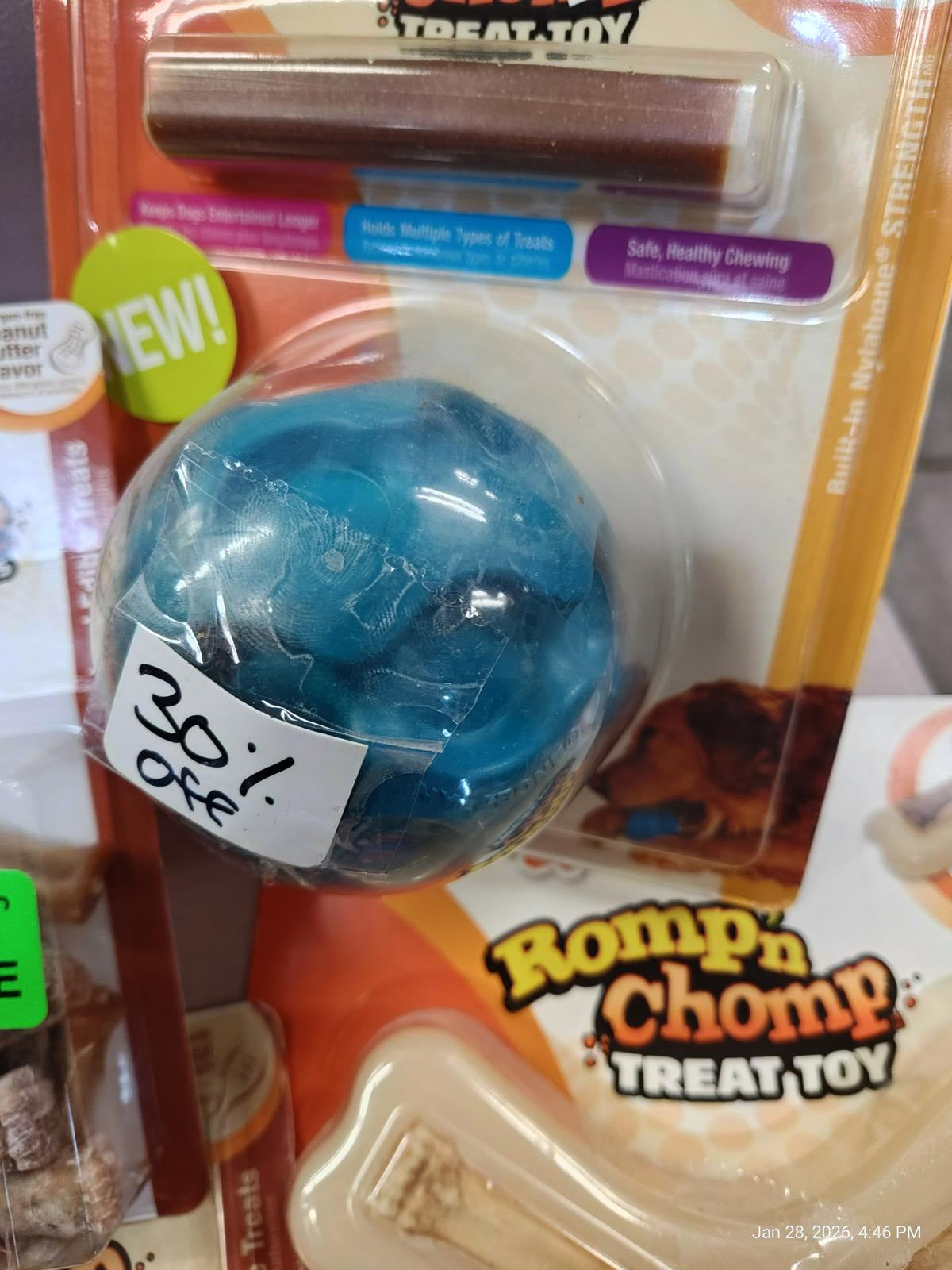 Ball  Treat Toy  Chewer Nylabone Dog Chew set Brand New