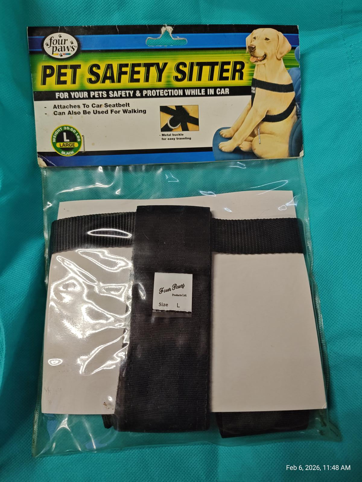 Car Safety Harness  Pet Safety Dog Sitter Large 35 to 50 Pounds