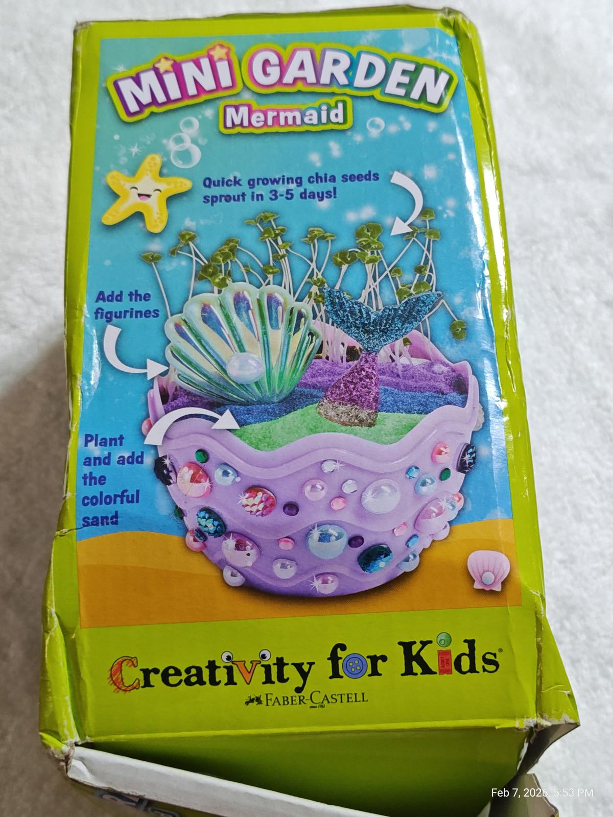 Mini Garden: Mermaid Terrarium Kit - Mermaid Gifts for Girls, Crafts