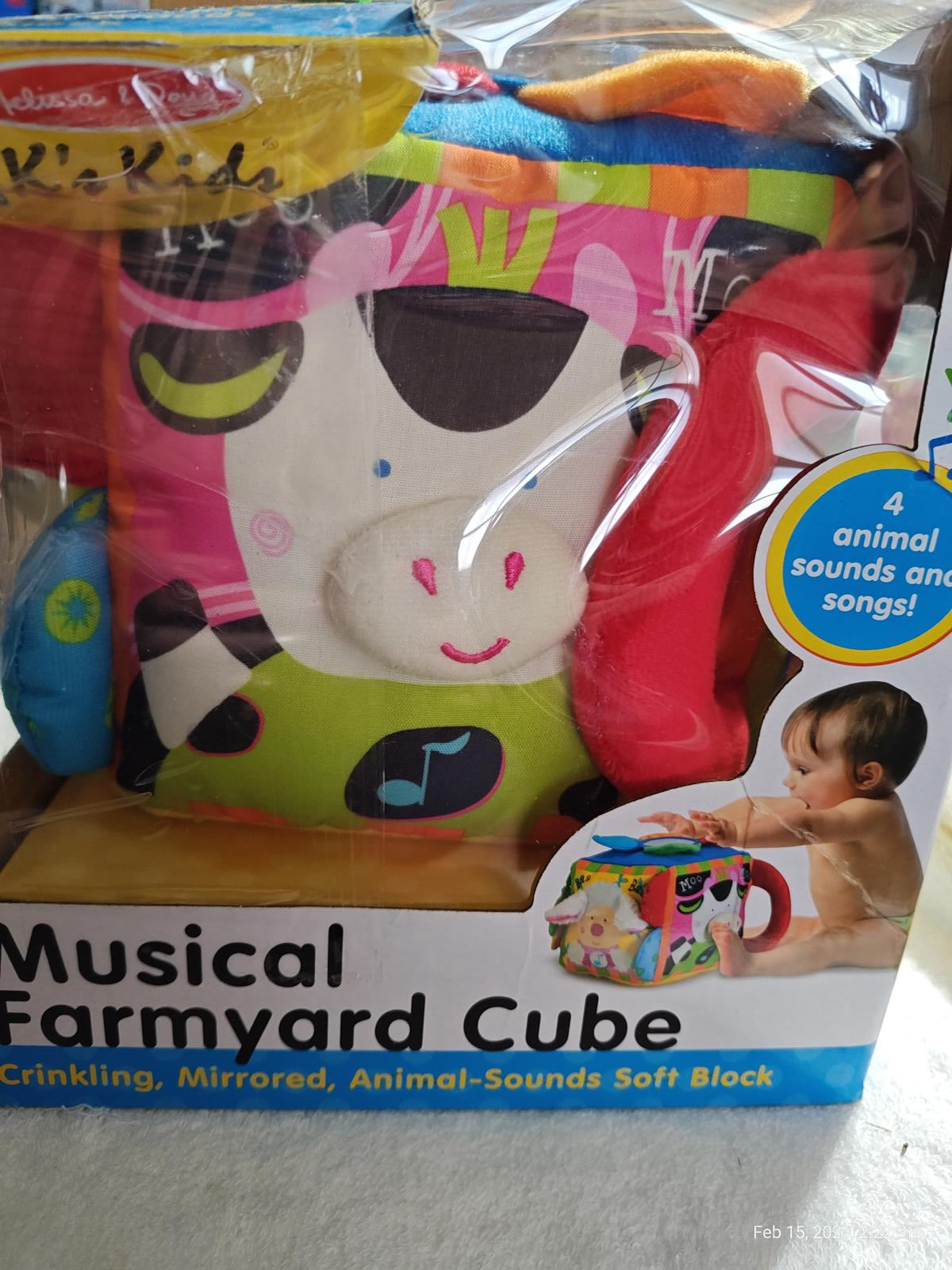 Melissa & Doug K's Kids - Musical Farmyard Cube