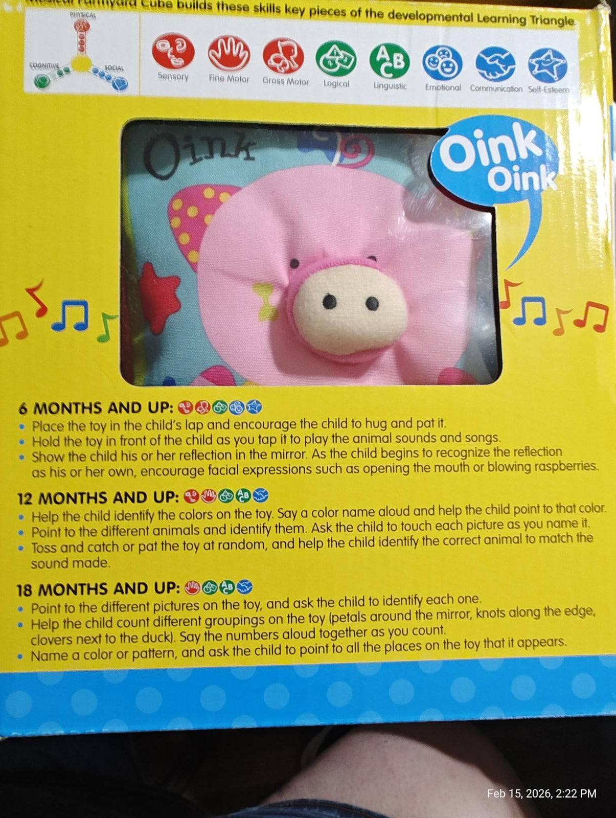Melissa & Doug K's Kids - Musical Farmyard Cube