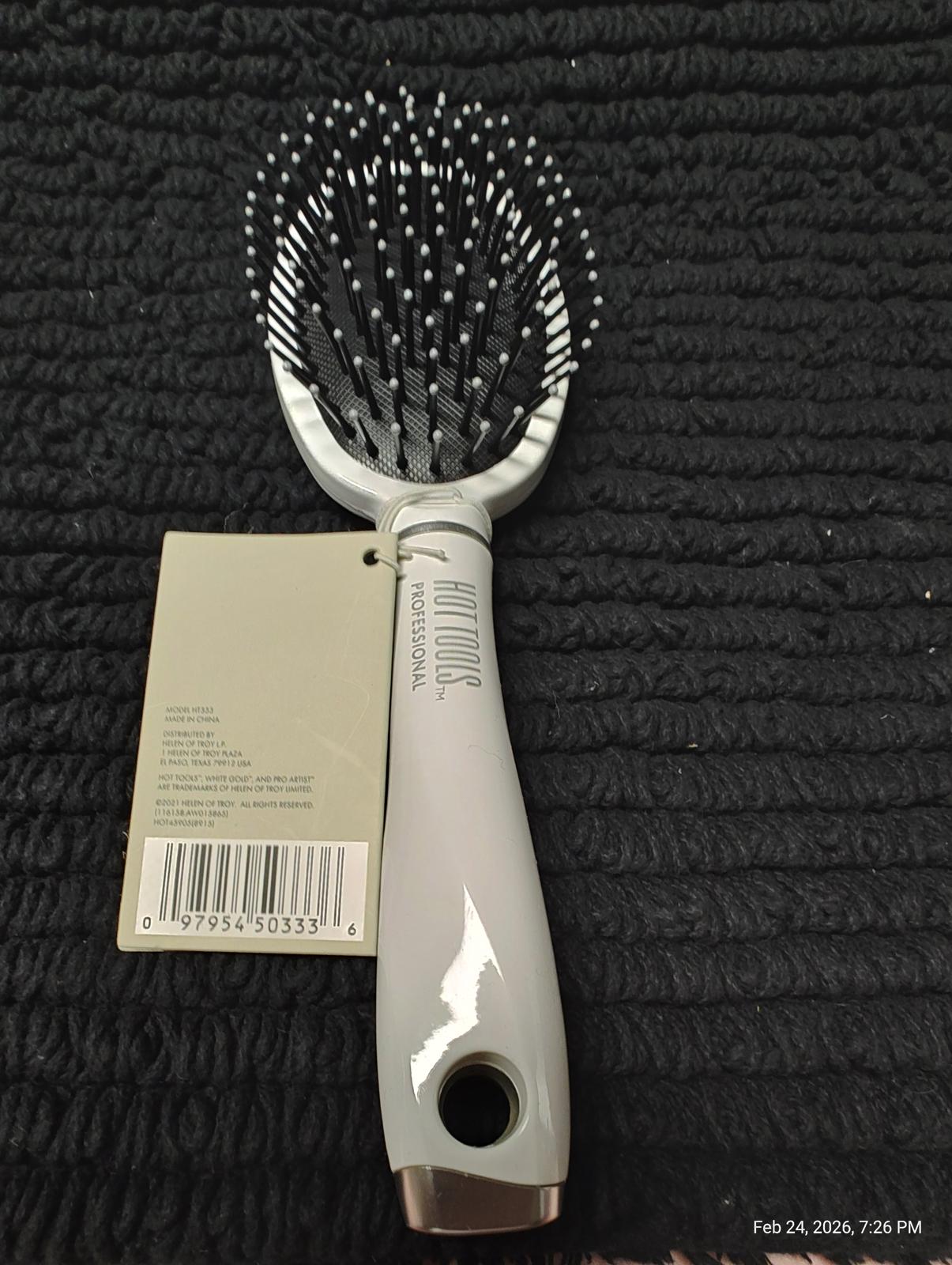 Hair Brush Hot Tools Pro Artist White Gold Collection Round Cushion  Brush