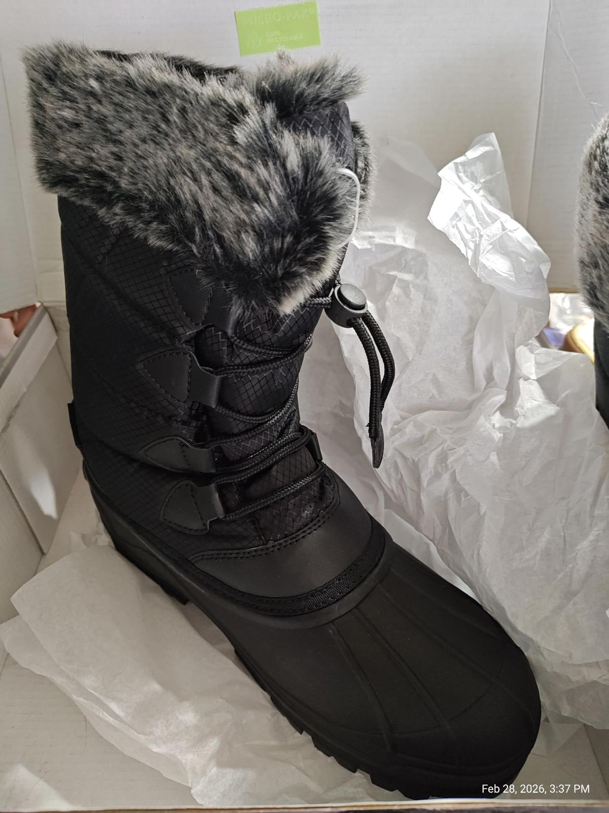 Women's Below Zero Women’s Winter Boot Size 11 Black