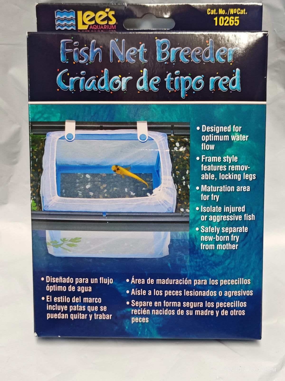 Lees Fish Net Breeder 6.75"L x 4.75"W x 5.25"H
