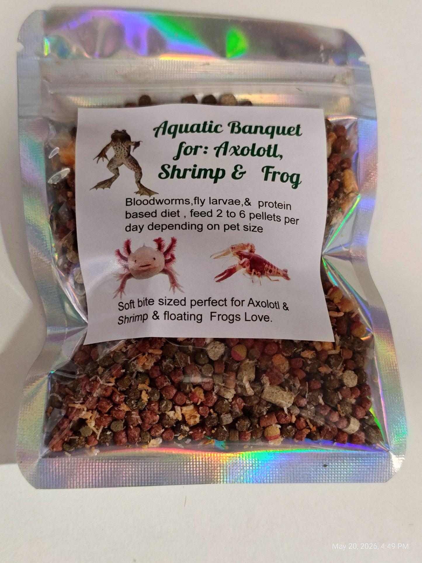 Aquatic Banquet Blend : Axolotl, Shrimp & Frog