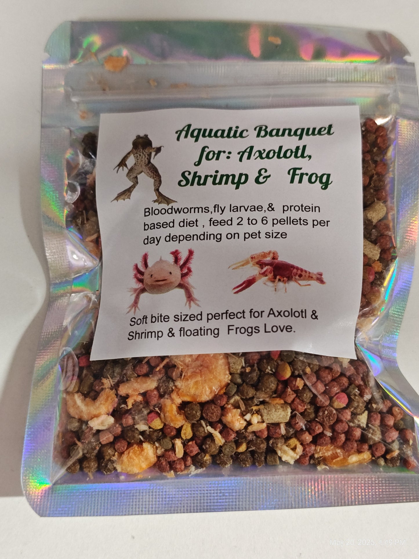 Aquatic Banquet Blend : Axolotl, Shrimp & Frog