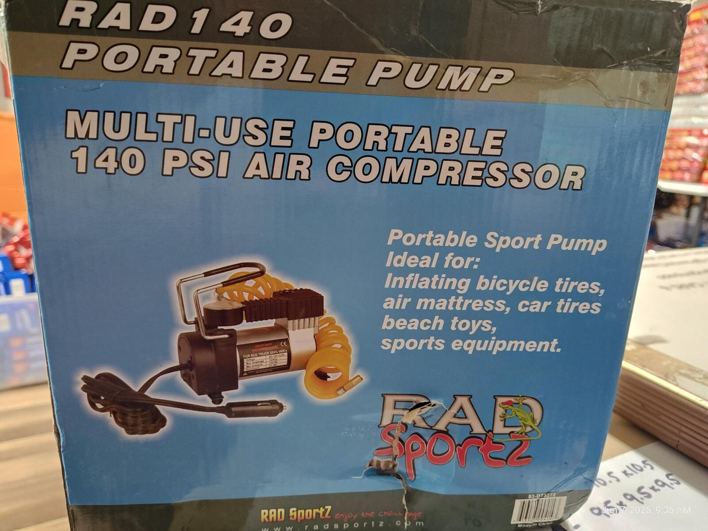 RAD SPORTZ Rad 140 Portable Pump