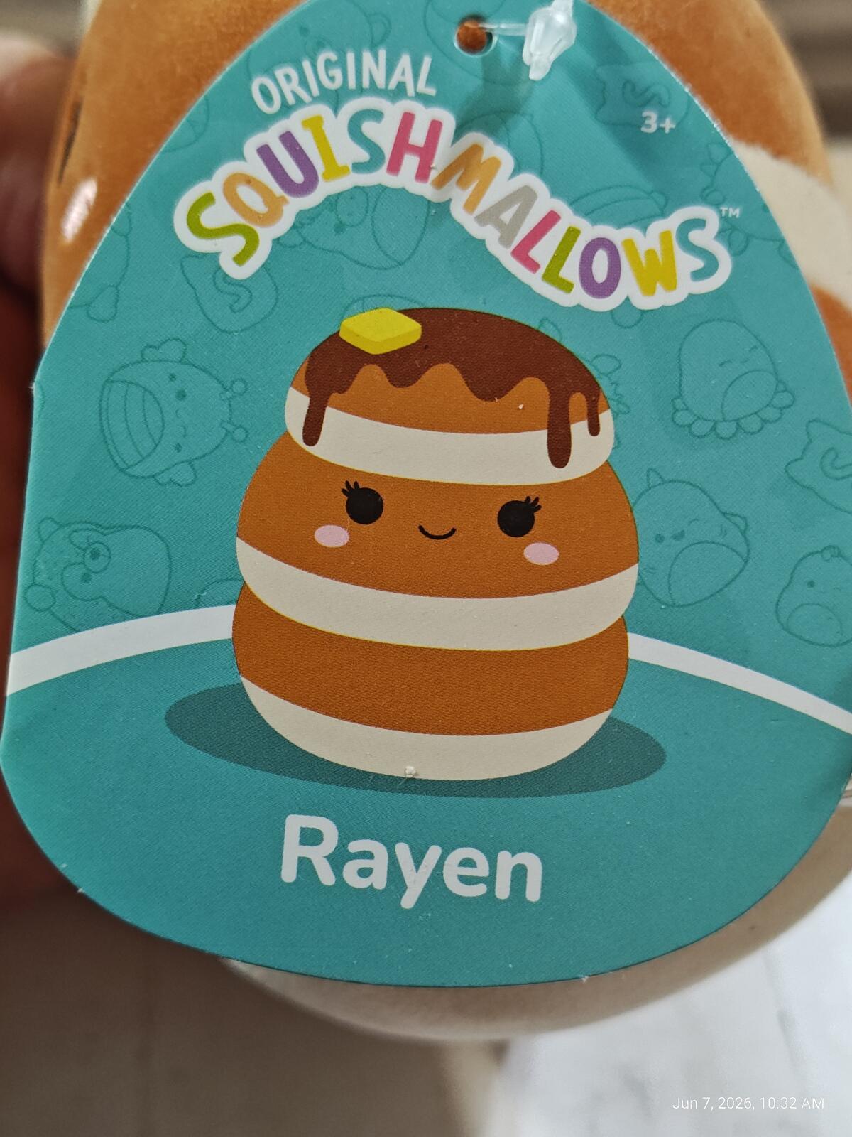 NWT Rayen the Pancake Stack 5" Squishmallow S5 #981-2