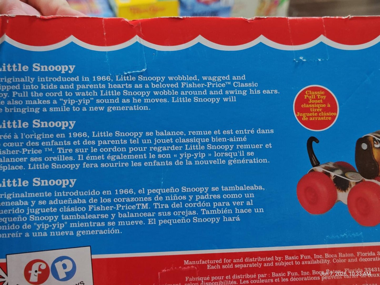 Fisher-Price Little Snoopy Toy