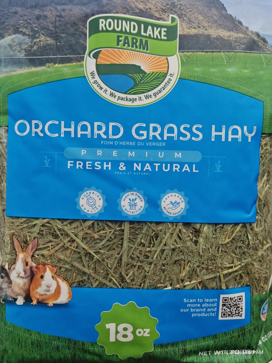 Orchard Grass Hay for Pets  18  oz Resealable Bag