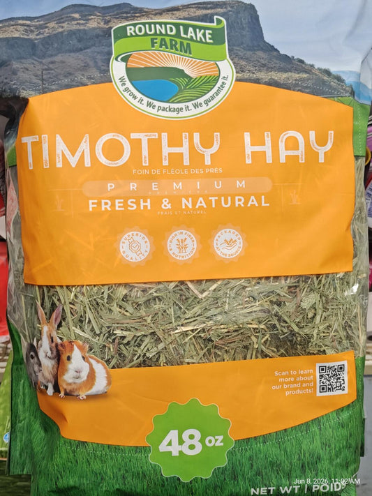Timothy  Hay for Pets  48 oz Resealable Bag