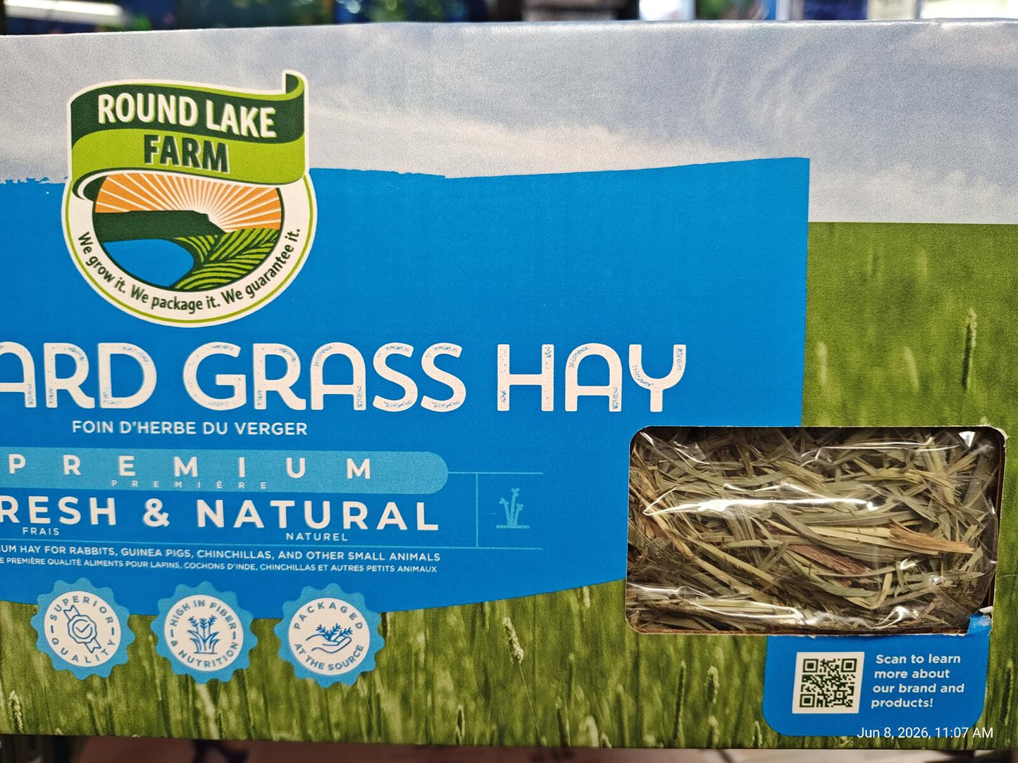 Orchard Grass Hay for Pets  90 oz Box