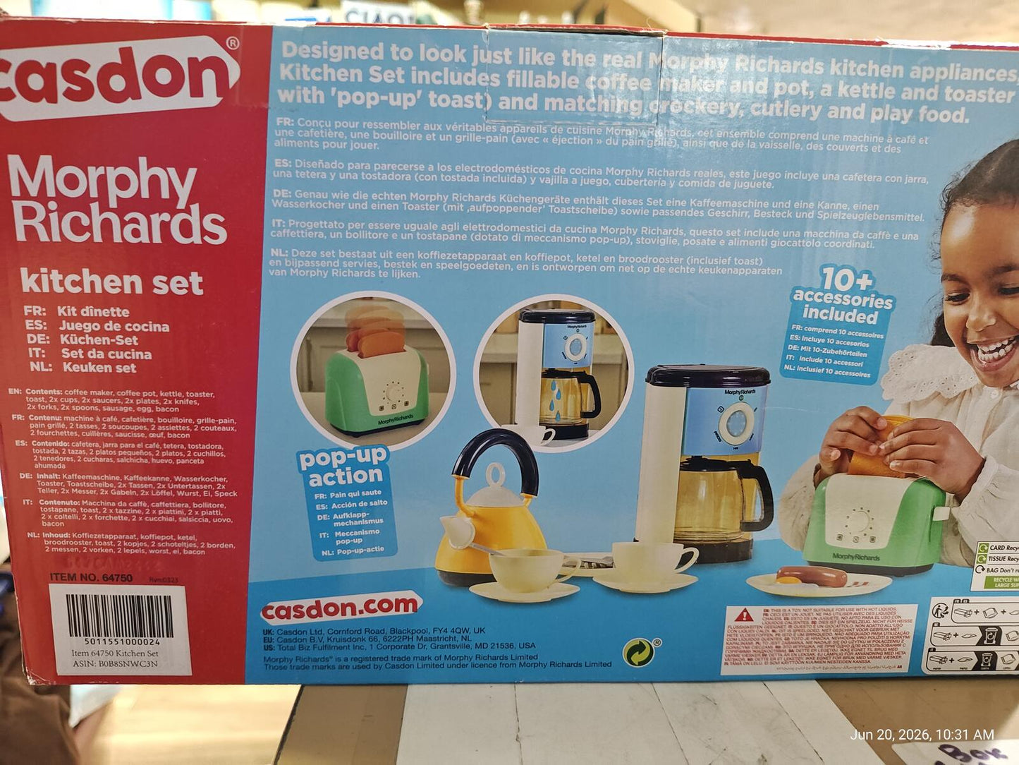 Morphy Richards Toys - Complete Kitchen Set - Toy Appliance Playset for Kids ...