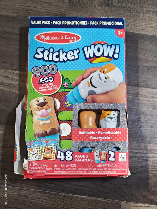 Melissa & Doug Sticker WOW Pets Activity Set Value 900 Stickers 48 Pages