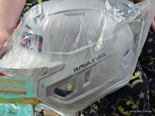 Rawlings Mach Batting Baseball Helmet - Senior (6 7/8" -7 5/8") Silver