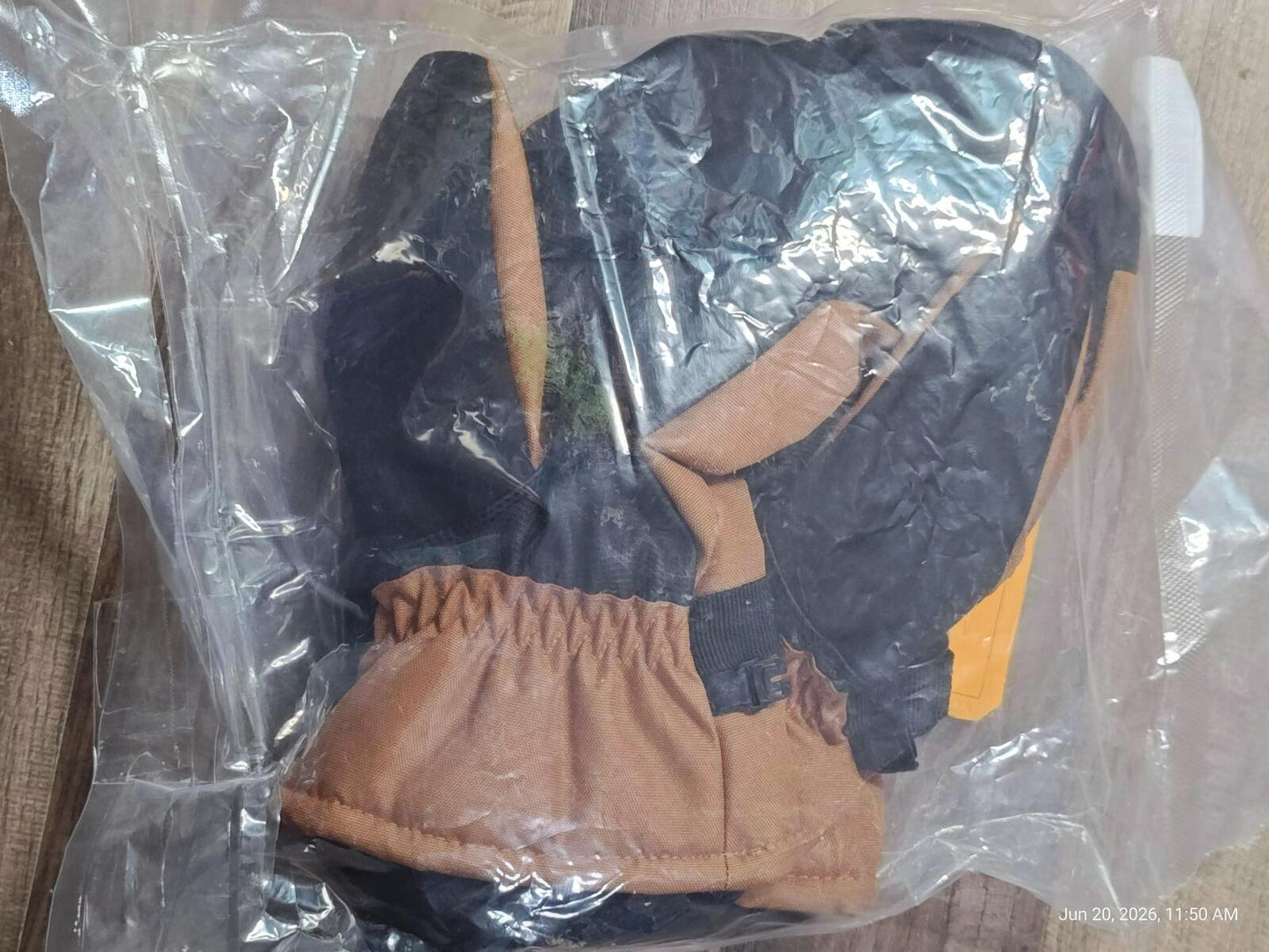 Carhartt Waterproof Insulated Mittens Brown Knit Cuff Fleece Lined Men's XXL