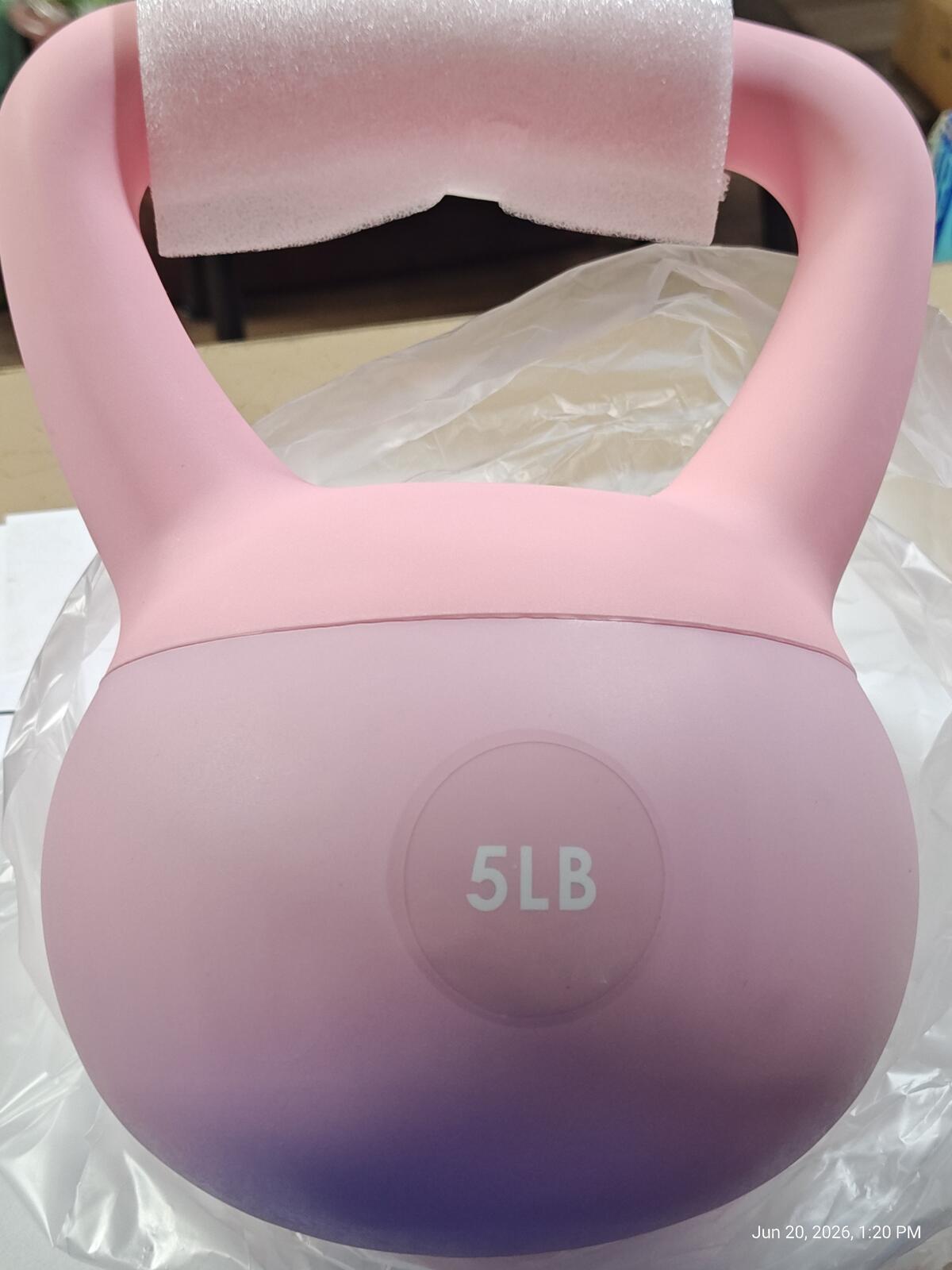 Soft Kettlebell 5 lb - Sand Filled Kettlebell Hand Weight, Soft-Sided Cushion...