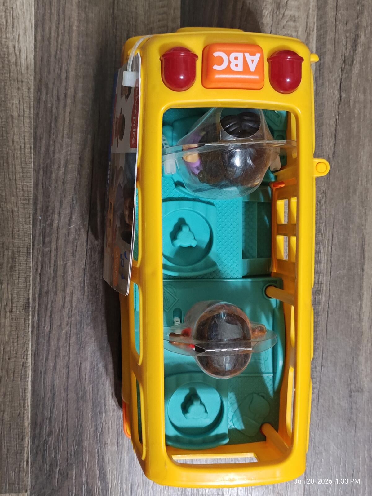 Fisher Price Little People School Bus Brand ABC With Two Figures New