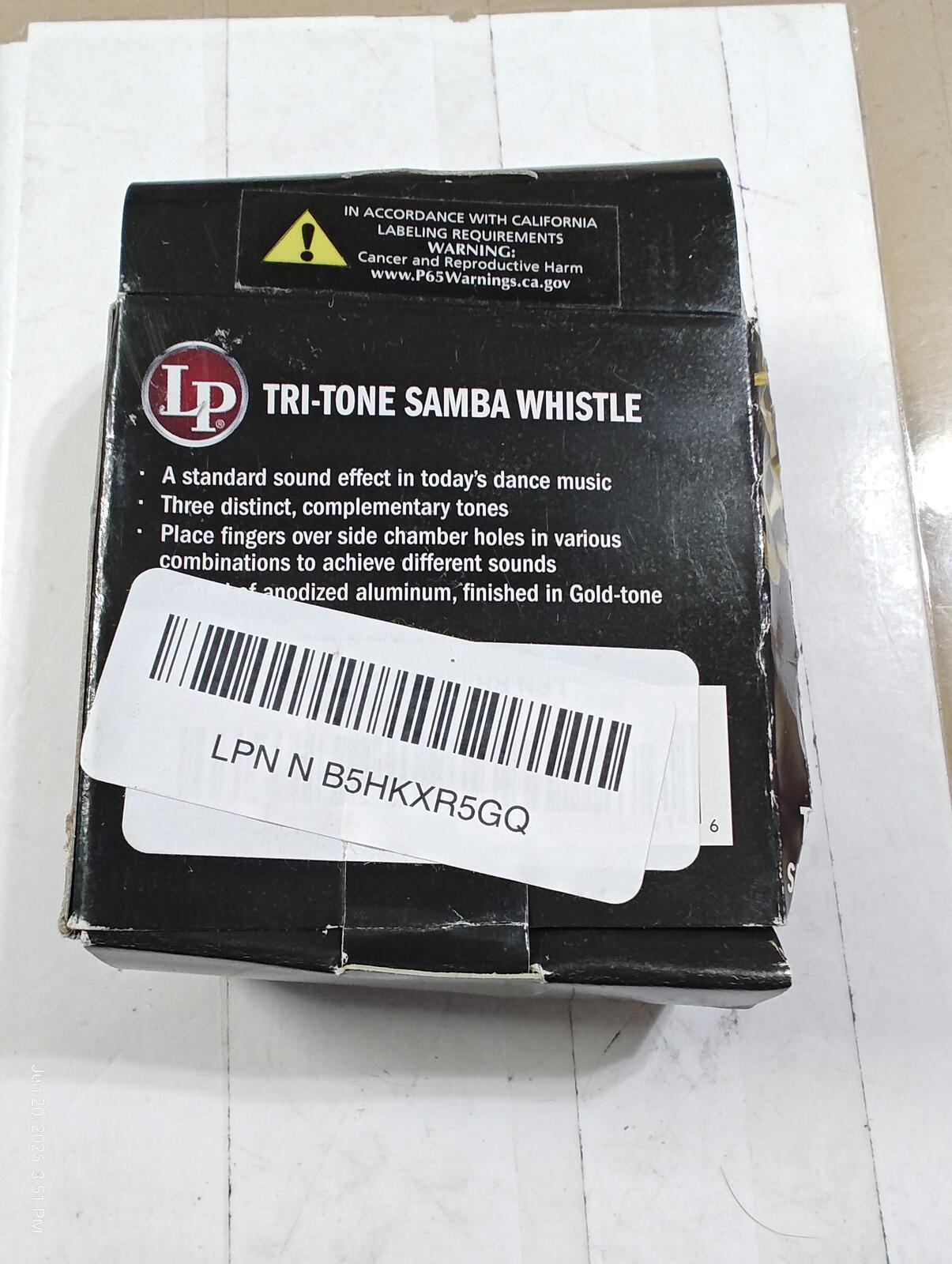 Tri-Tone Samba Whistle LP352 Brand new