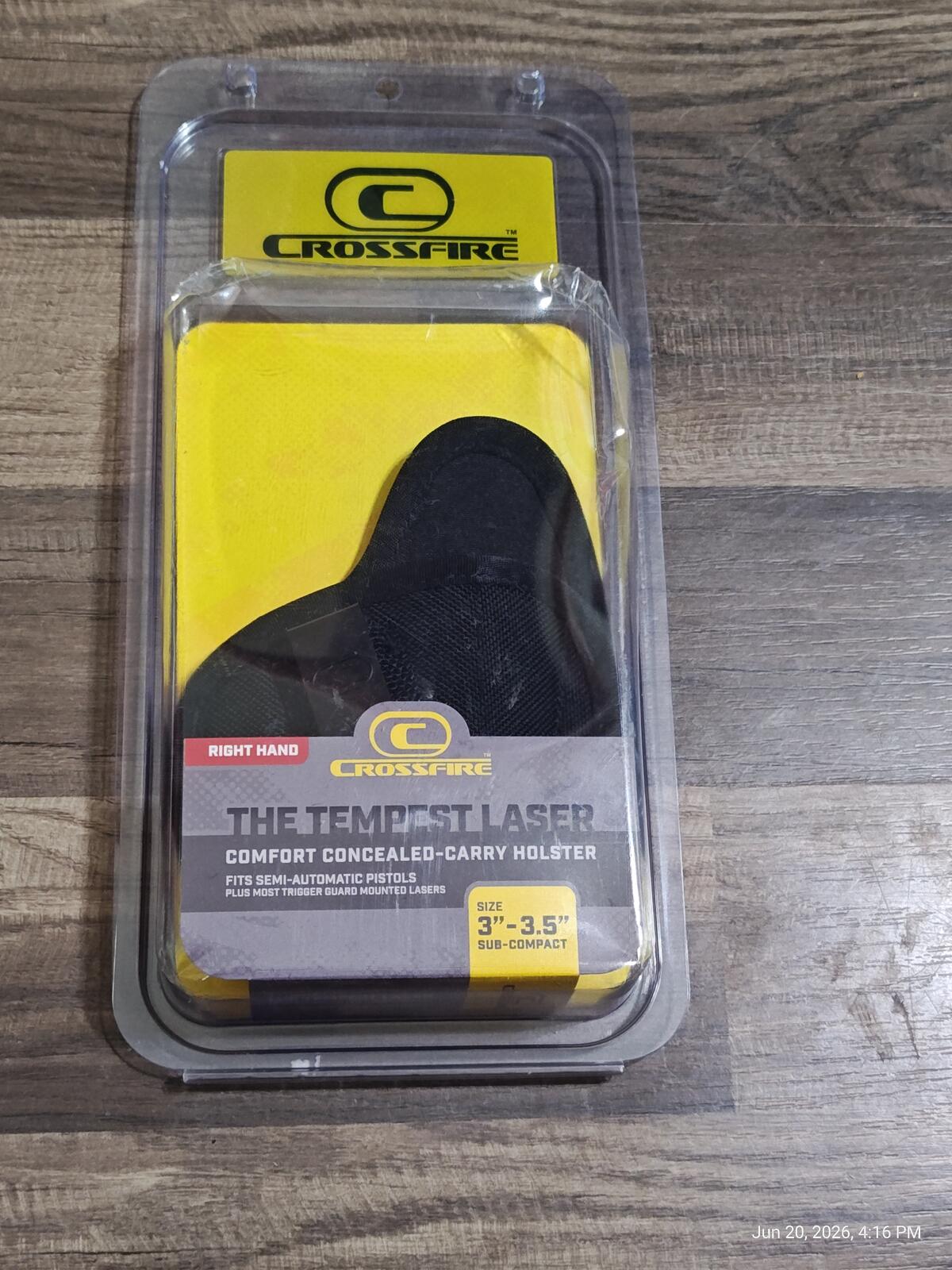 Crossfire The Tempest Laser Conceal Carry 3"-3.5" Holster Right Hand