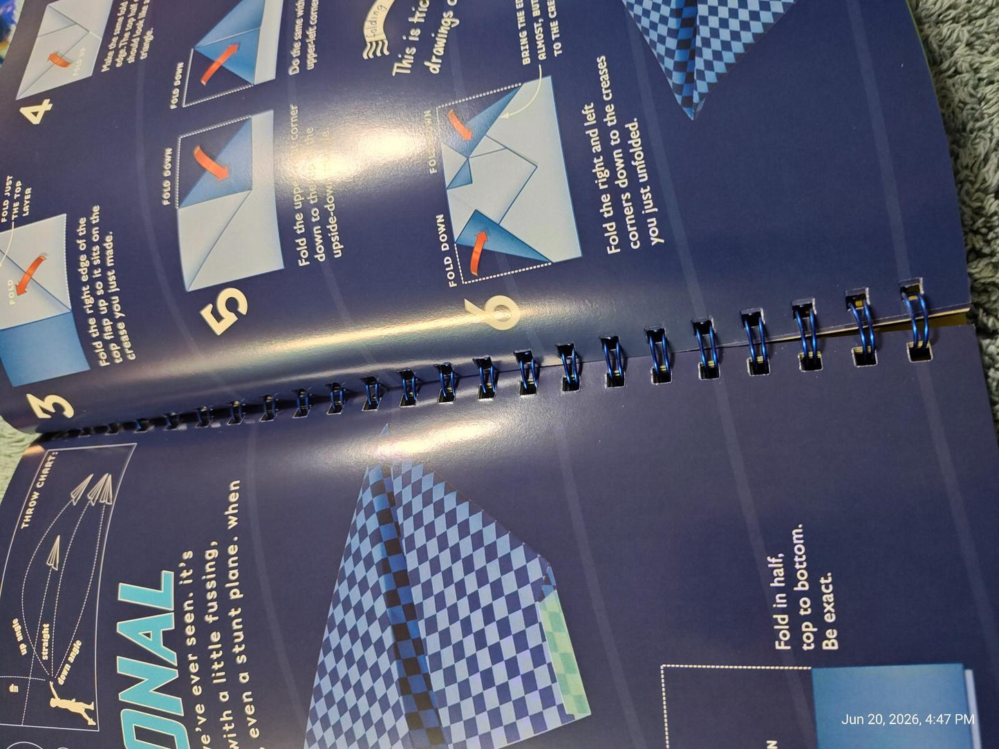 Klutz Book of Paper Airplanes ,Spiral Bound Brand NEW