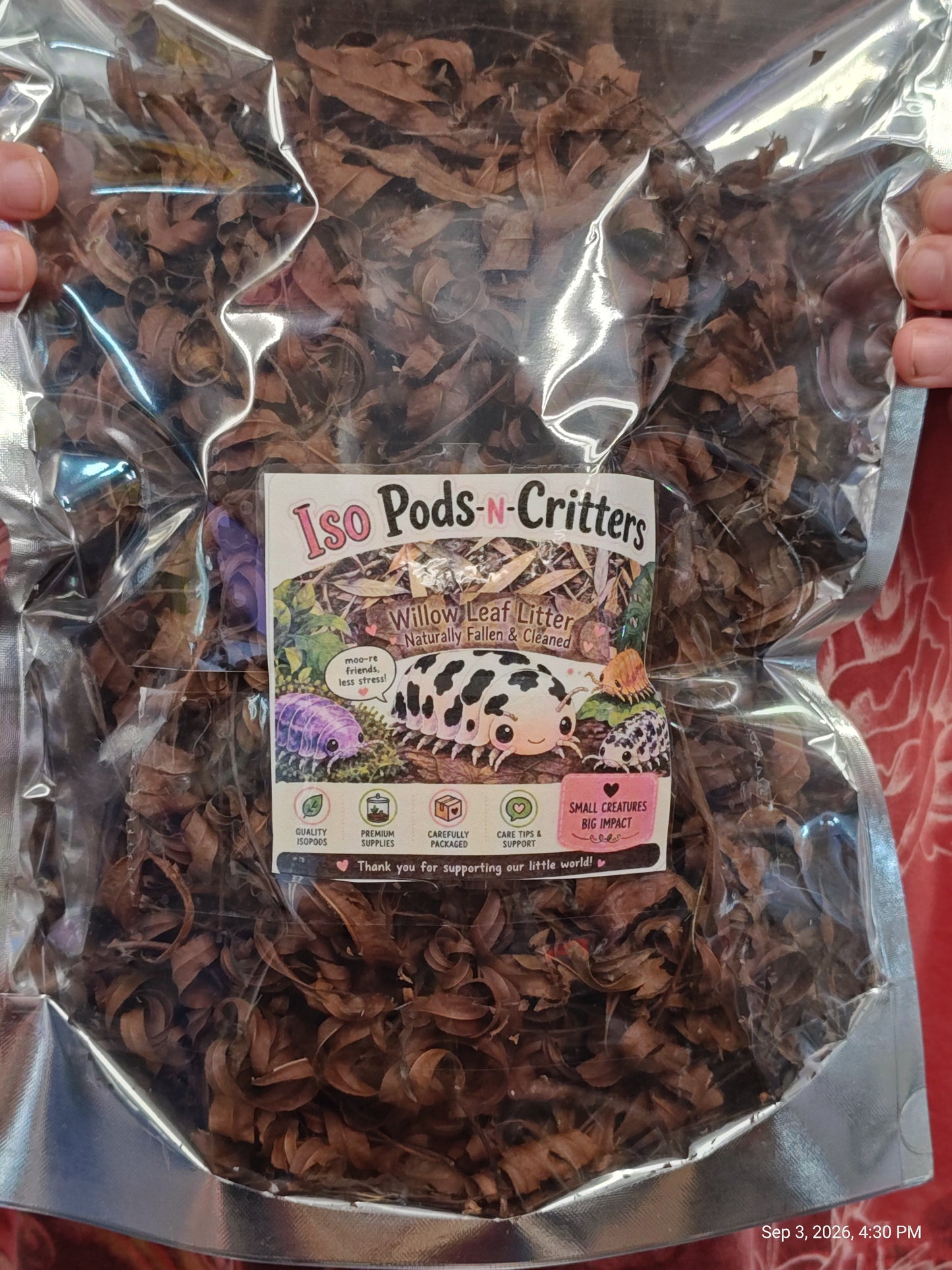 Isopod Willow Leaf Mix Naturally Collected ,Cleaned & Prepared