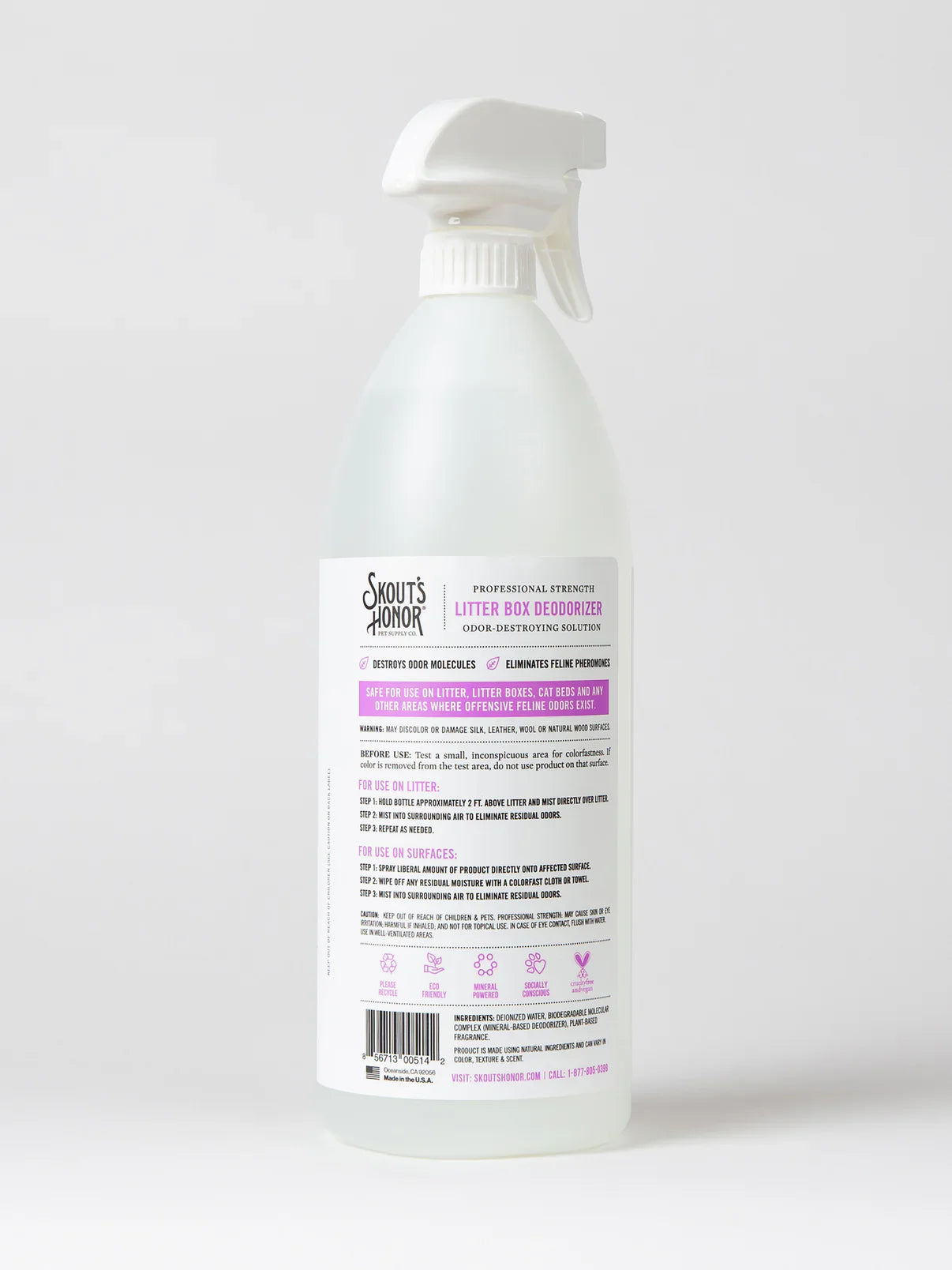 Skout's Honor Cat Litter Box Deodorizer (35oz)