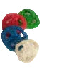 Loofah  Chews Natural and flavor Colored for Rabbit, Guinea Pigs & Rodents