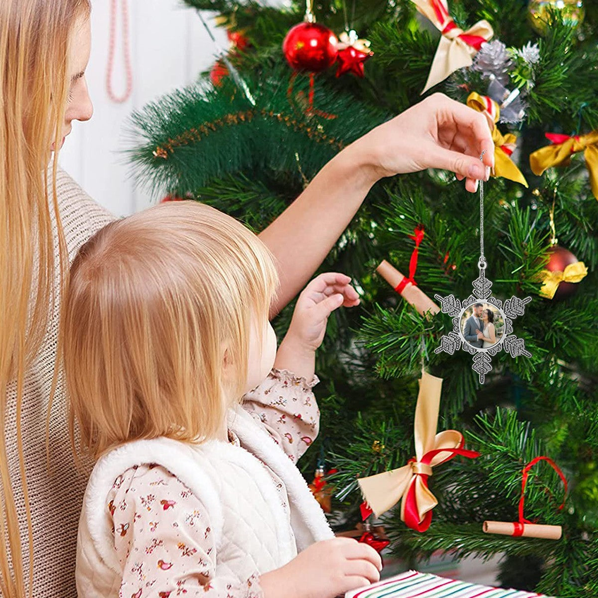 Personalized Christmas  Star Photo Ornament - Upload Your Photo