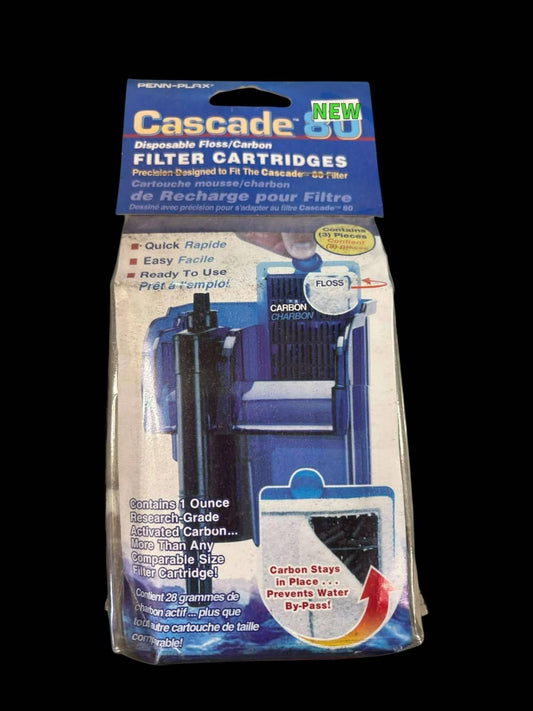Penn-Plax Cascade 80 Disposable Filter Cartridges New 3-pack