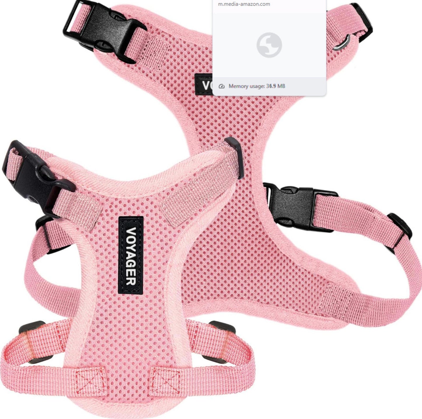 Step-In Lock Pet Harness XX SMALL All-Weather  Adjustable  Pink