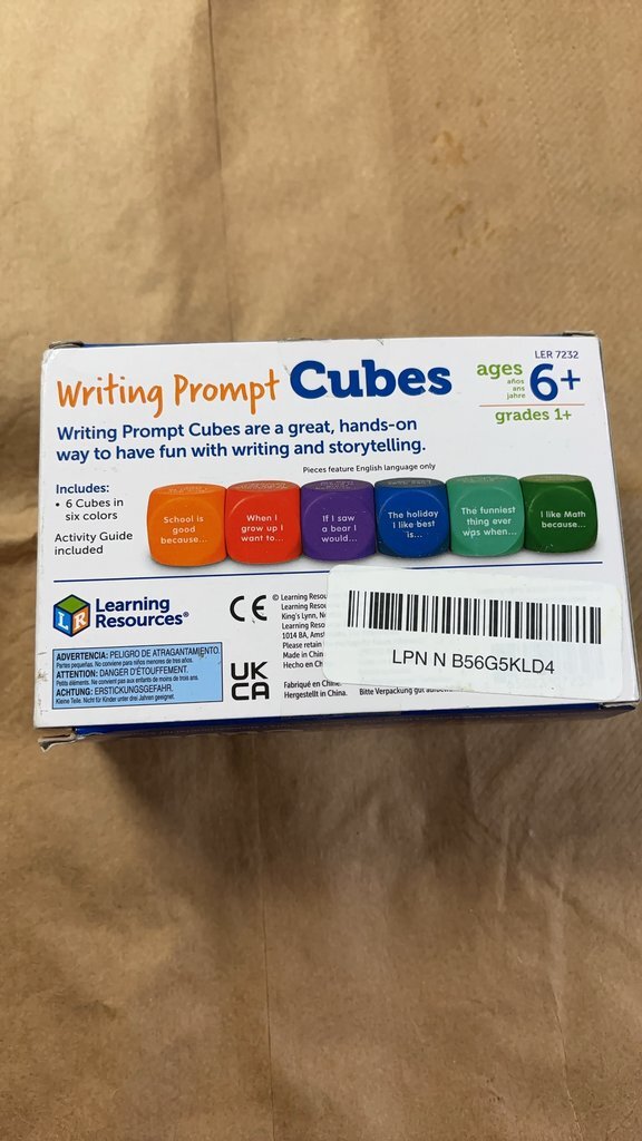 Learning Resources Writing Prompt Cubes