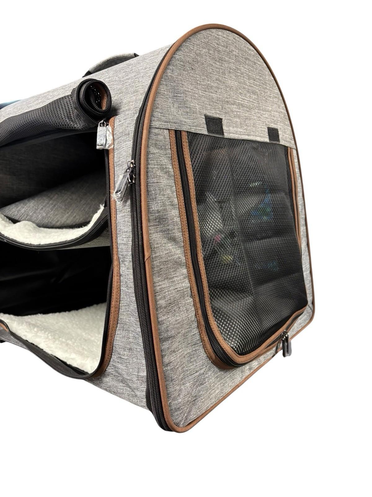 Portable Twin Compartment Show House Cat Cage Condo Easy Fold Carry Kennel