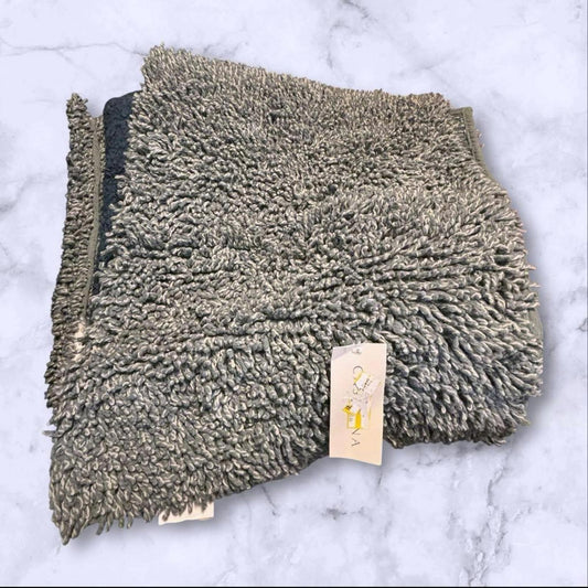 New Casaluna Melange Looped Bath Rug Sage Green/Blue Green  21x34 Inches Soft