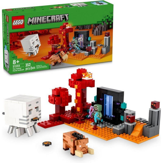Minecraft The Nether Portal Ambush Building Toy 21255 Legos New in Box