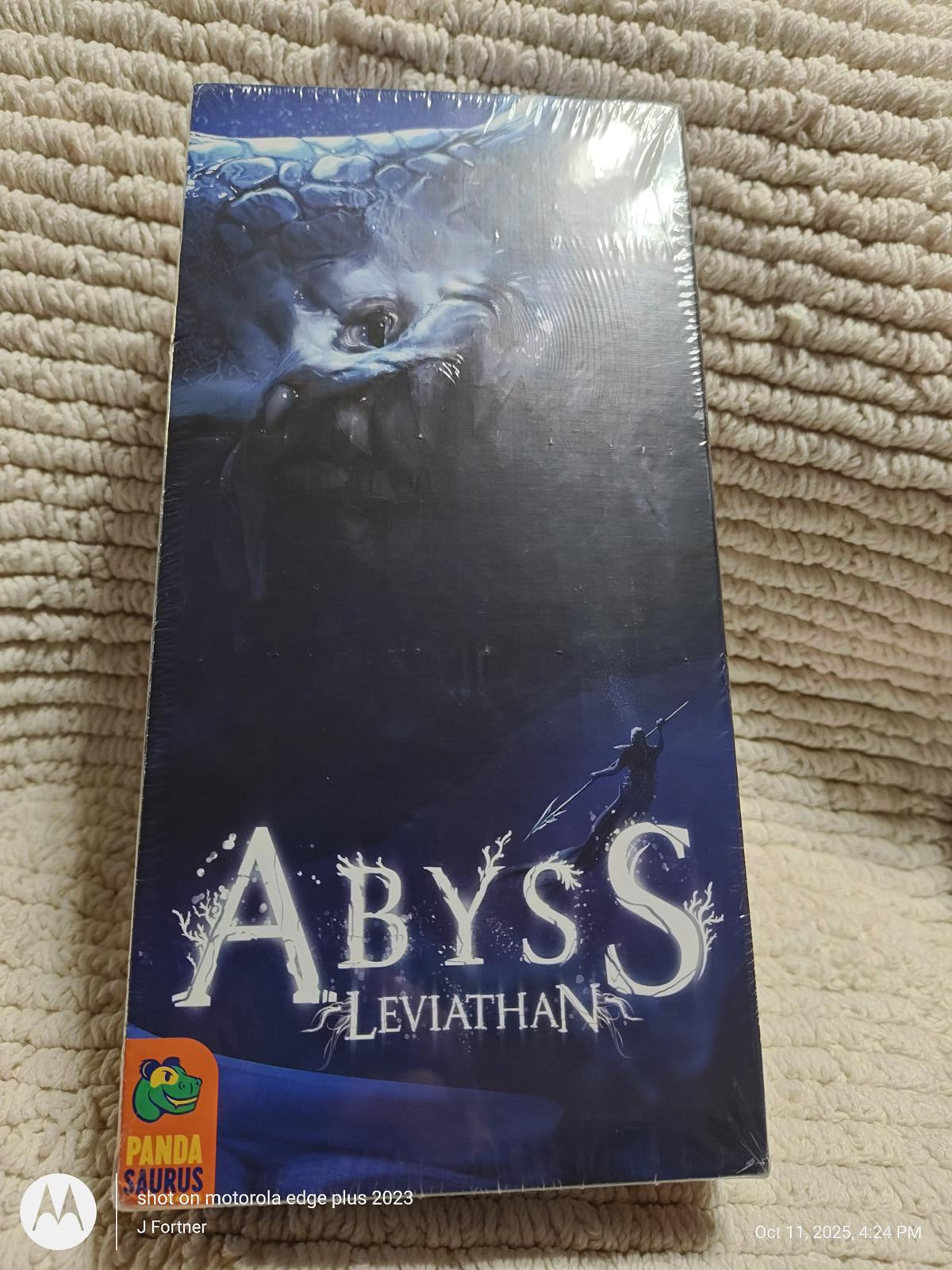 Abyss Leviathan board game box featuring dark blue artwork and mystical design.