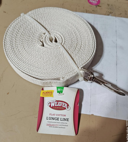 25' Weaver Lunge Line White