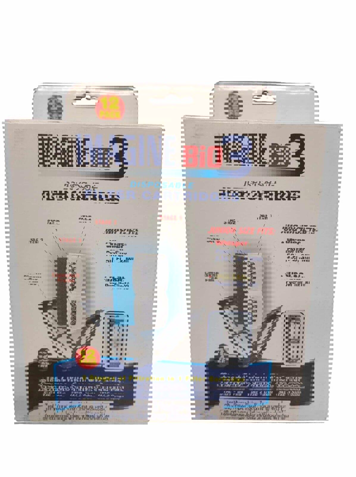 Bio 3 Filter Cartridge 12 PACK For  Whisper 5,10,E,J & MINI/ Pulsar 100